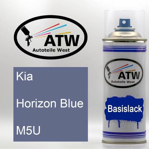 Kia, Horizon Blue, M5U: 400ml Sprühdose, von ATW Autoteile West.